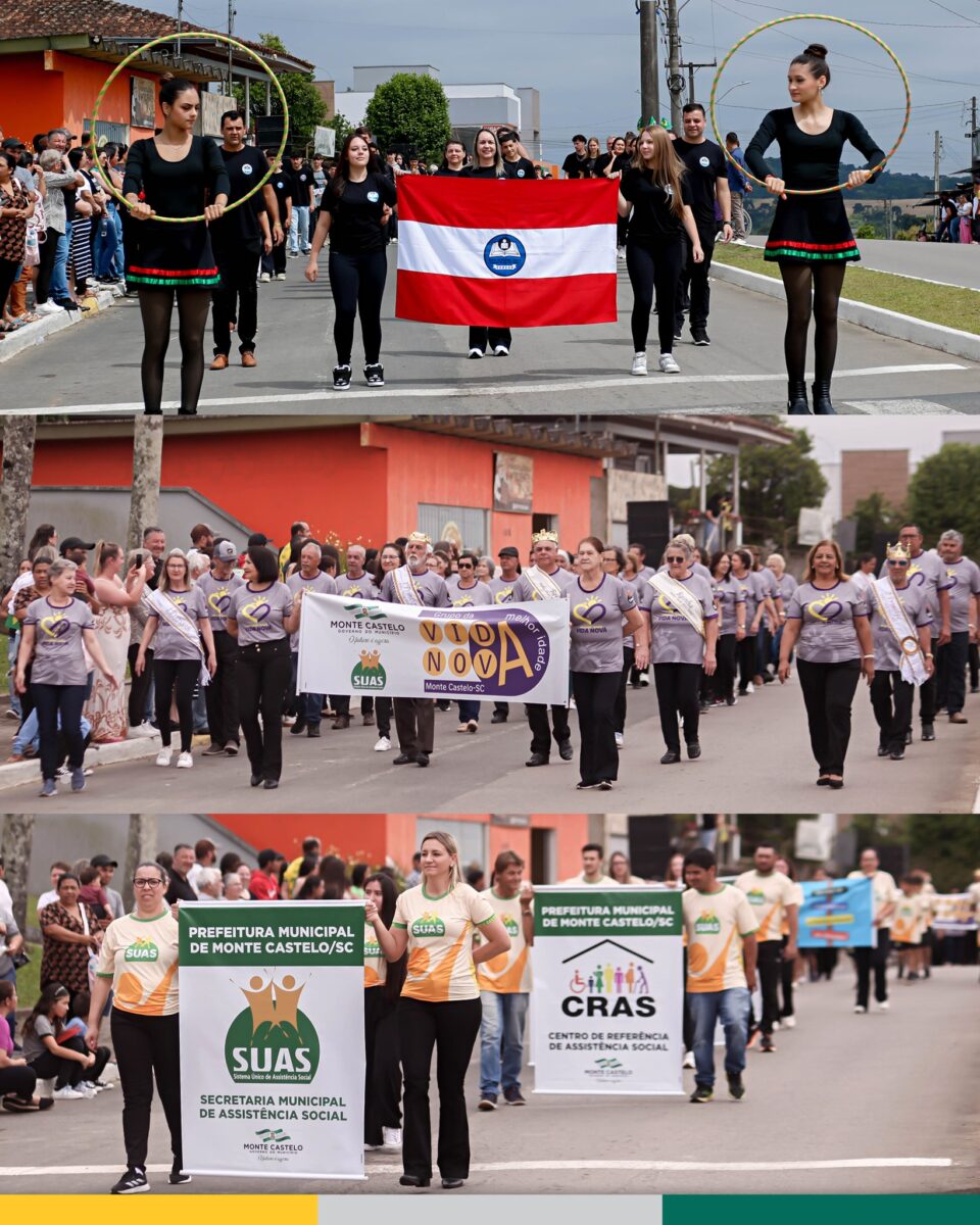 Monte Castelo celebra união, história e tradição no Desfile Cívico de 15 de novembro