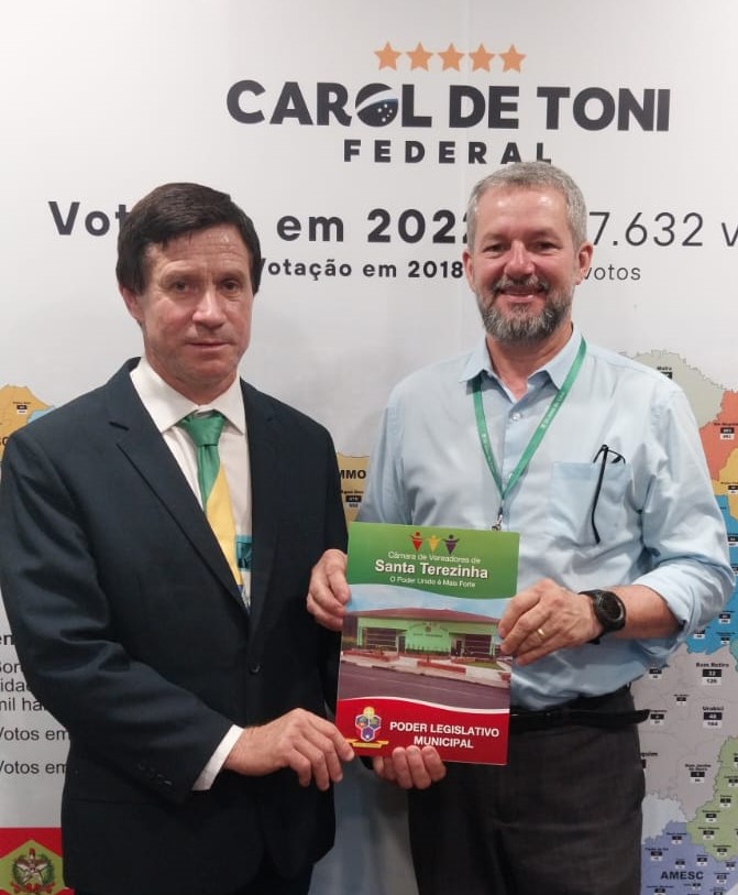 Vereador Pascoal Schultz garante R$ 350 mil em recursos com a deputada federal Carol de Toni