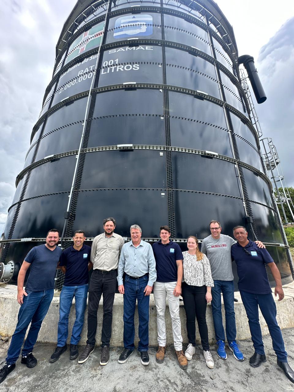 SAMAE inaugura reservatório de água tratada