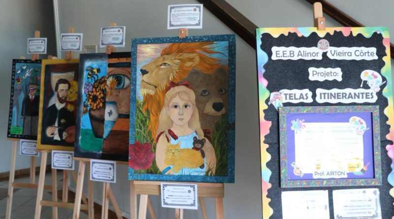 Em Papanduva, projeto “Telas Itinerantes” valoriza talentos artísticos e aproxima escola da comunidade