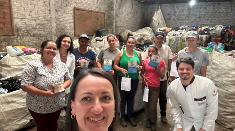 Equipe do ESF São Cristóvão I realiza palestra sobre Promoção em Saúde na Associação de Catadores em Papanduva