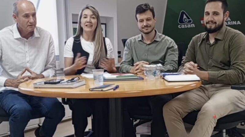 Prefeita anuncia instalação de nova agência da CASAN em Santa Terezinha