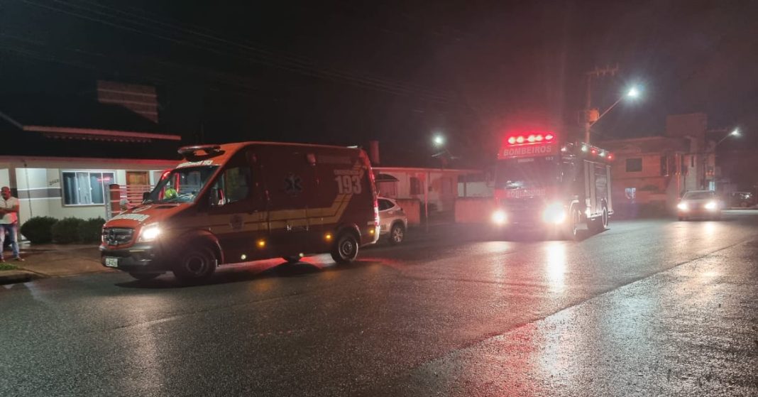 Homem de 27 anos é atropelado no bairro Hospital, em Papanduva