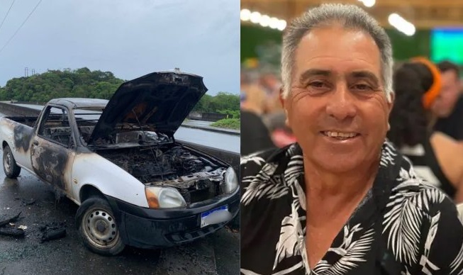 Identificado homem encontrado carbonizado dentro de carro às margens da BR-101, em Joinville