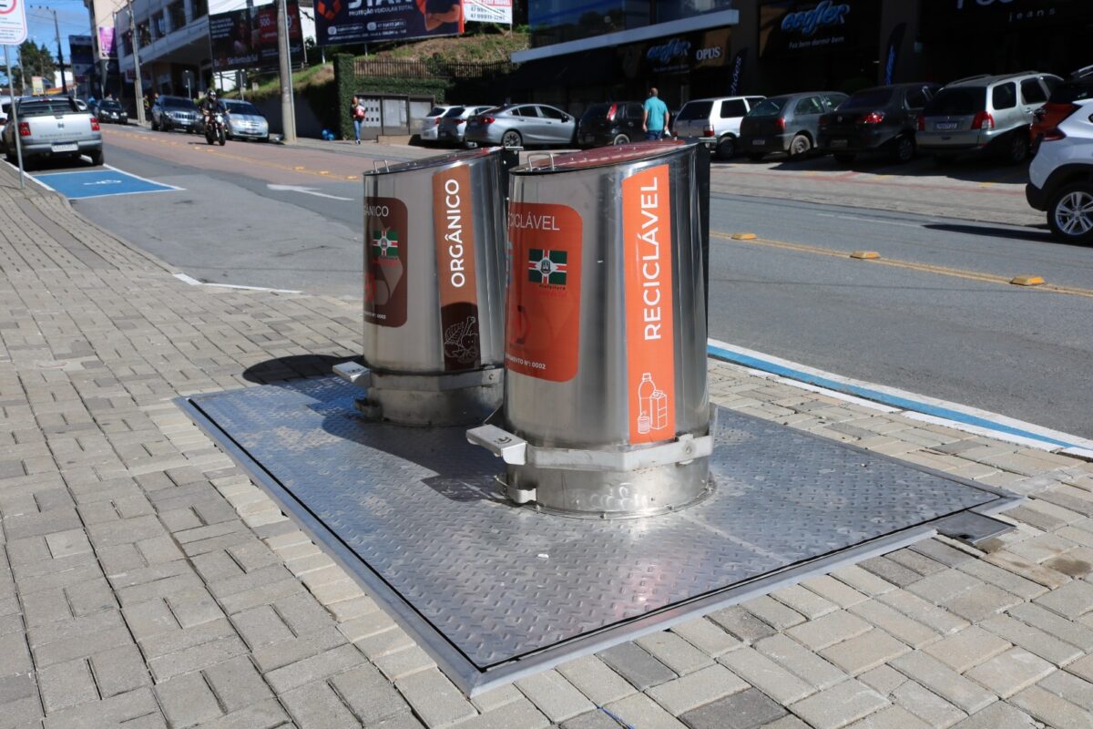 São Bento do Sul amplia uso de lixeiras subterrâneas para modernizar a gestão de resíduos