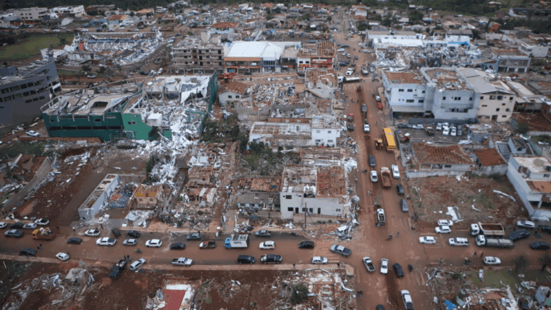 Canoinhas inicia campanha de arrecadação para auxiliar famílias atingidas por tornado no Paraná