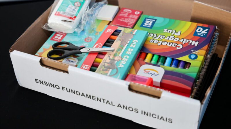 Todos os estudantes da rede estadual de ensino receberão kits completos de material escolar para o ano letivo de 2026
