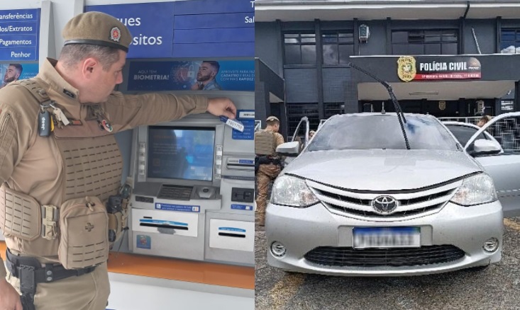 Casal é preso após tentativa de golpe do falso atendimento em agência da Caixa em São Bento do Sul