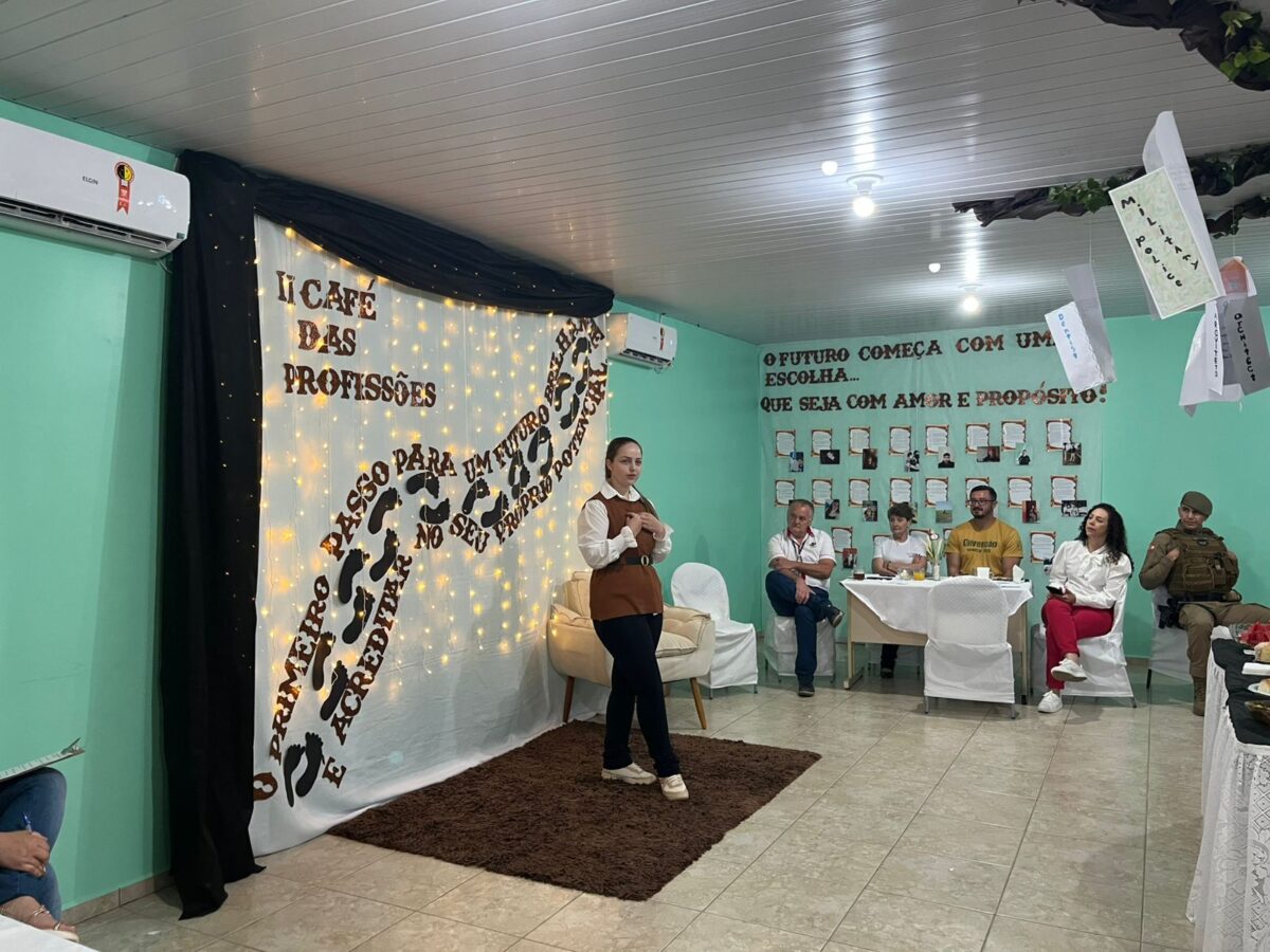 II Café das Profissões inspira estudantes da EEB Francisco Nicolau Fuck, em Monte Castelo