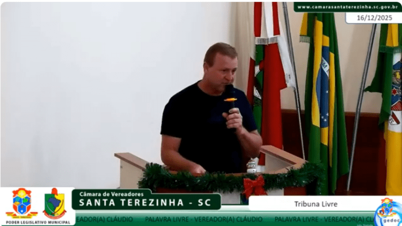 Cláudio Droszdek destaca união, modernização e busca de recursos em pronunciamento após eleição para a presidência da Câmara