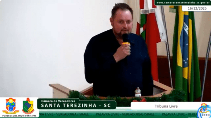 Vereador Israel de Lima avalia de forma positiva do primeiro ano de mandato e destaca conquistas para Santa Terezinha