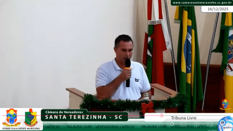 Vereador Laércio Batista faz balanço do primeiro ano de mandato e destaca união do Legislativo