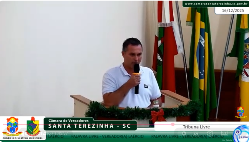 Vereador Laércio Batista faz balanço do primeiro ano de mandato e destaca união do Legislativo