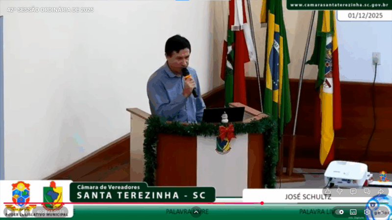 Entre críticas, promessas e fé: o desabafo que incendiou a Câmara, mas reacendeu esperanças em Santa Terezinha através do legislativo