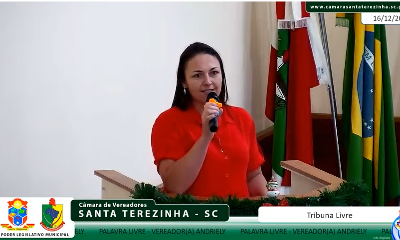 Vereadora Andriely cruza limites, expõe cidadão e criança e mancha última sessão do ano