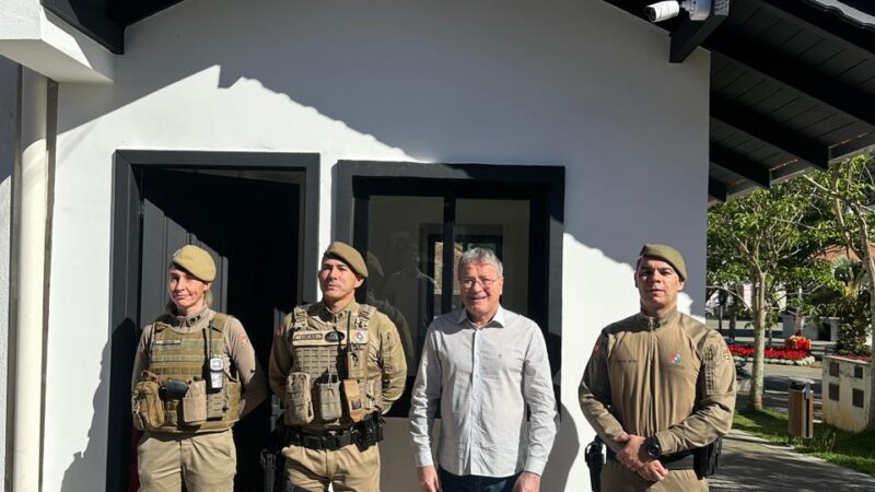 Novo Posto Policial é entregue na Praça Central de São Bento do Sul