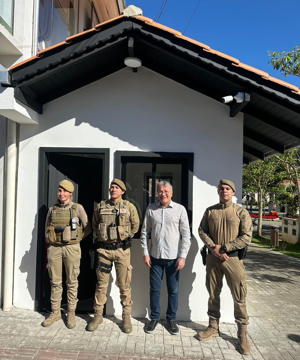 Novo Posto Policial é entregue na Praça Central de São Bento do Sul