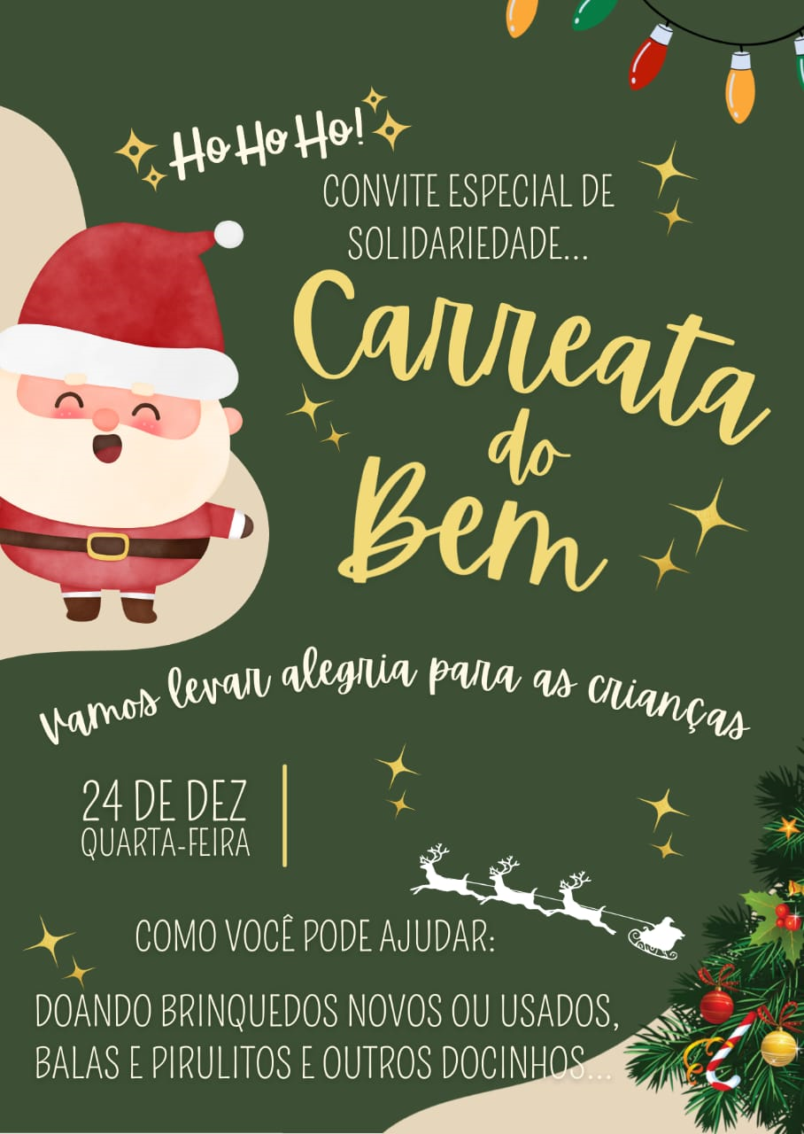 Carreata do Bem do Papai Noel leva alegria e solidariedade a São Bento do Sul