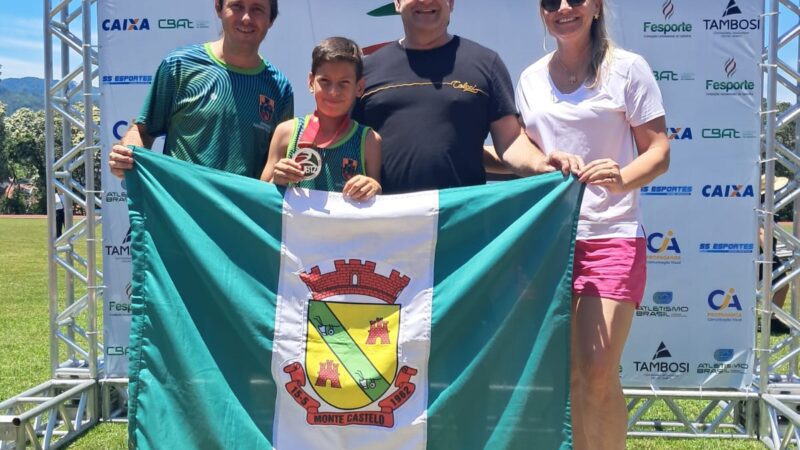 Talento de Monte Castelo brilha nas pistas: Vinicius José Krull é tricampeão e três vezes recordista no Salto em Altura SUB-12