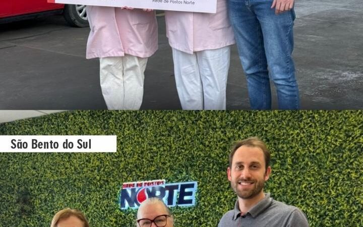 Ação do Outubro Rosa da Rede de Postos Norte arrecada R$ 8.972 para Redes Femininas de Combate ao Câncer