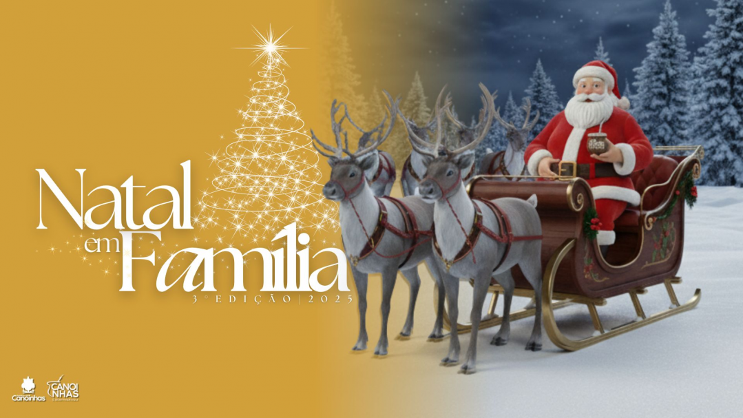 Passeio de trenzinho gratuito é atração do Natal em Família de Canoinhas