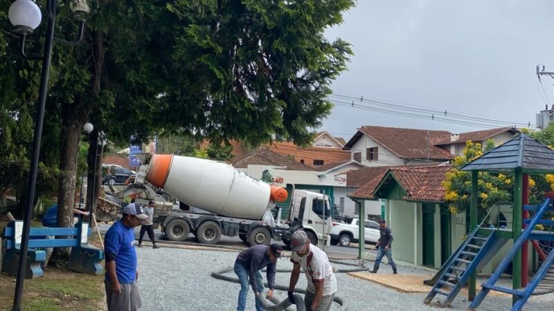 Prefeitura de São Bento do Sul investe na revitalização da Praça do Centenário