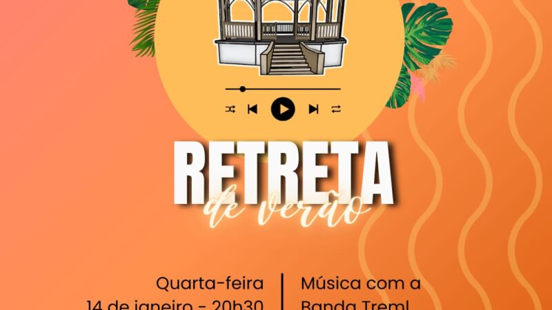 Nesta quarta-feira (14) terão início às Retretas de Verão 2026