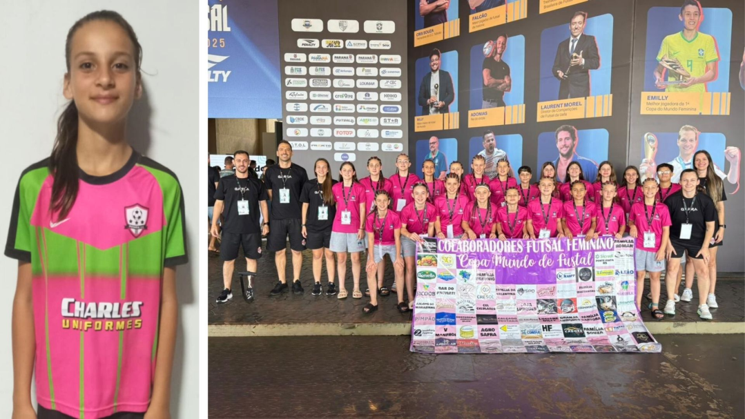 Atleta de Canoinhas representa o futsal feminino de base em evento internacional