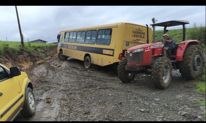 Utilidade Pública: A chuva continua castigando as estradas de Santa Terezinha, evite estradas em péssimas condições de trafego.