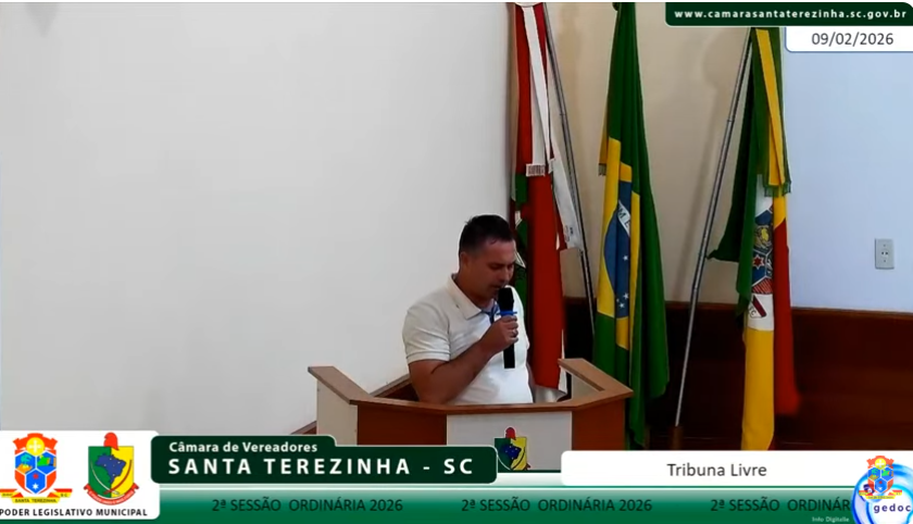 Vereador Laércio Batista destaca demandas por melhorias em estrada e defende avanços em infraestrutura em Santa Terezinha