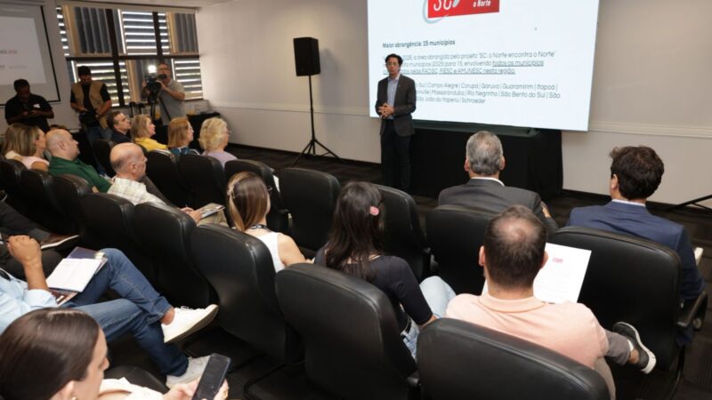 Evento ‘SC: o Norte encontra o Norte’ reunirá lideranças empresariais e políticas da região na ACIJ no dia 30 de março