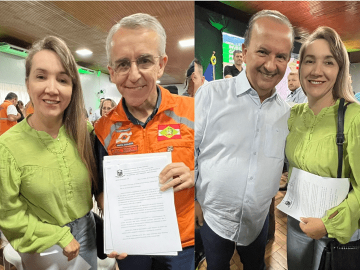 Prefeita Valquíria Schwarz busca recursos do Estado para construção de pontes e reforço na segurança da população