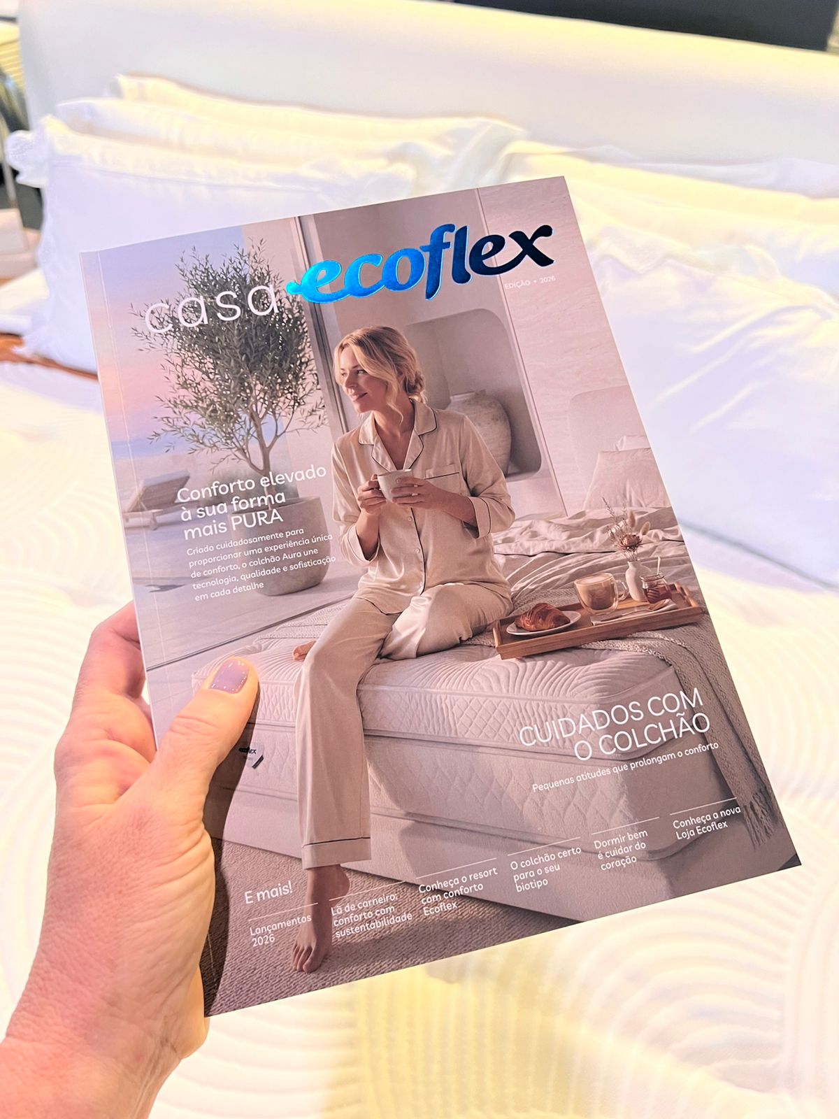 Ecoflex lança revista que conecta conforto, arquitetura e qualidade do sono