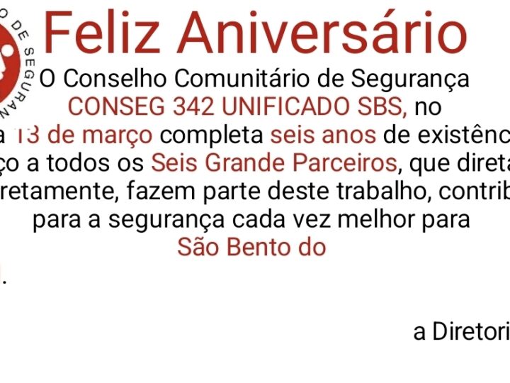 CONSEG de São Bento do Sul celebra seis anos de atuação comunitária em prol da segurança