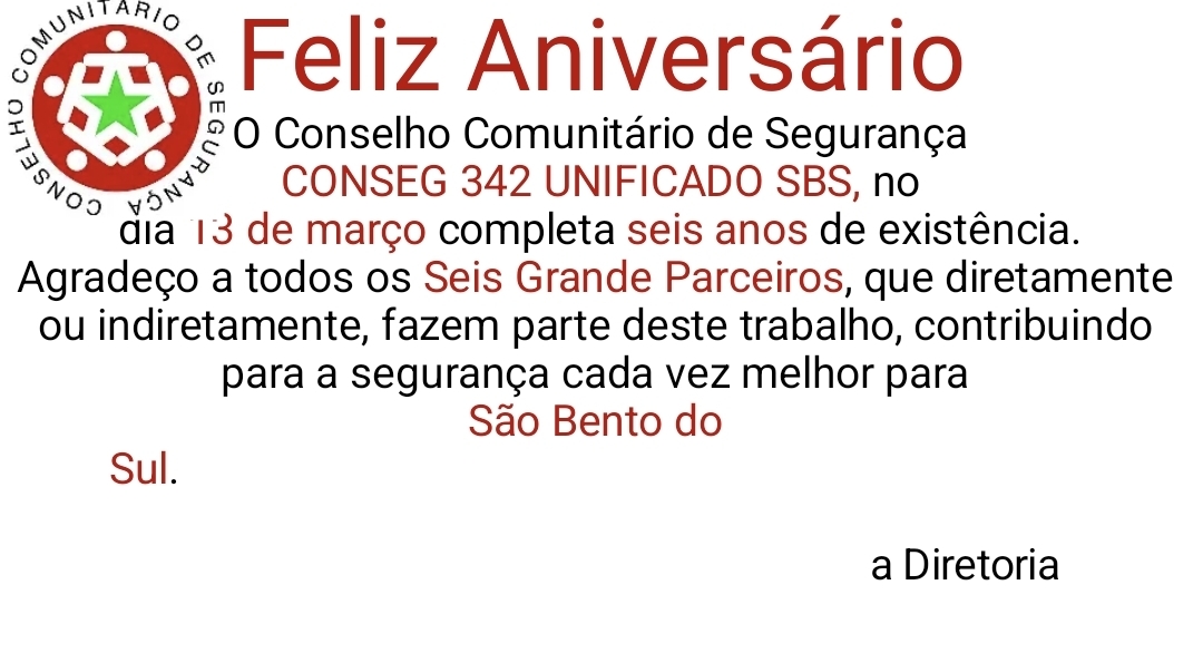 CONSEG de São Bento do Sul celebra seis anos de atuação comunitária em prol da segurança