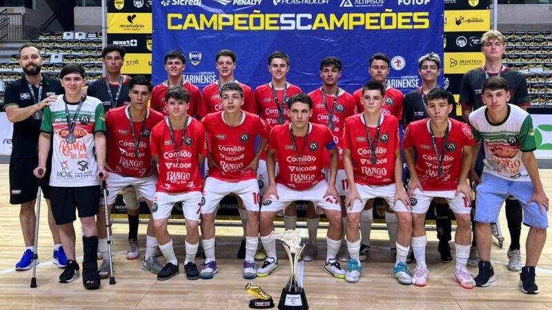 Equipe Sub 18 da Fundação Municipal de Desportos (FMD) de São Bento do Sul vai disputar a Copa Gazeta de Futsal 