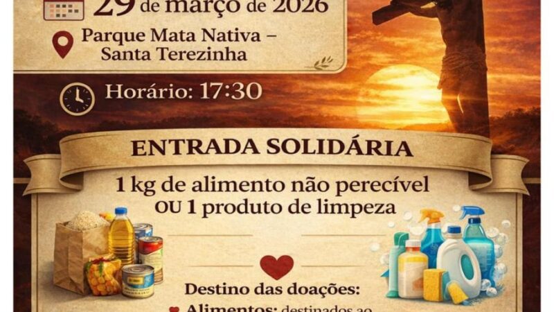 Santa Terezinha se prepara para uma noite de fé, emoção e solidariedade com a encenação da Paixão de Cristo