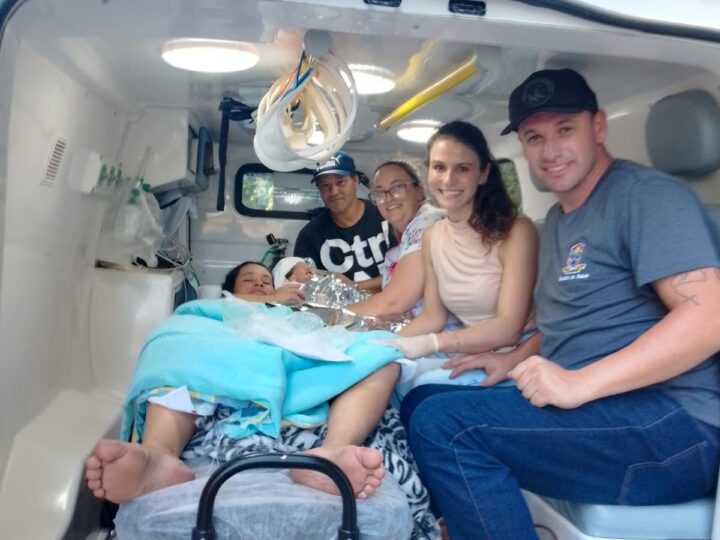 Bebê nasce dentro de ambulância de Santa Terezinha durante atendimento de emergência