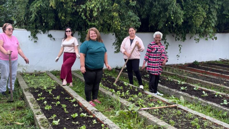 Horta Comunitária promove bem-estar e fortalecimento de vínculos entre mulheres em São Bento do Sul
