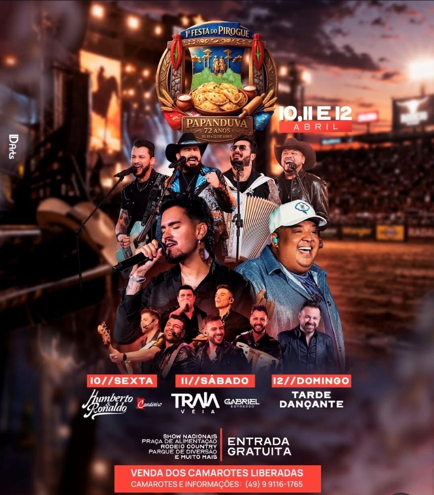 Papanduva celebra tradição e cultura com a 1ª Festa do Pirogue