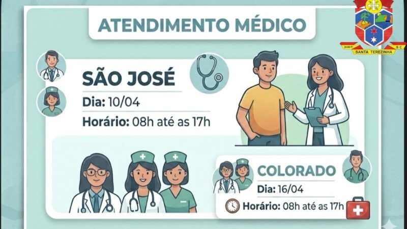 Prefeitura de Santa Terezinha leva atendimento médico a comunidades do interior