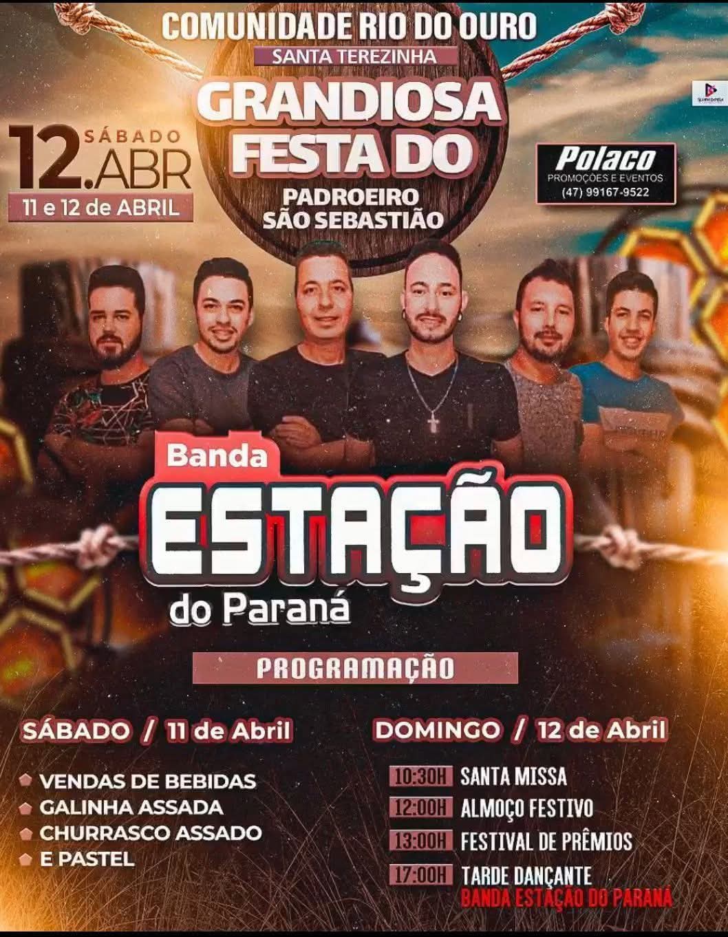 Comunidade Rio do Ouro promove grandiosa Festa do Padroeiro São Sebastião em Santa Terezinha