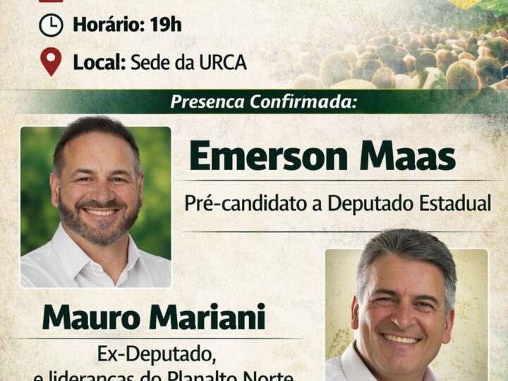 MDB promove encontro político no Planalto Norte com foco no fortalecimento regional