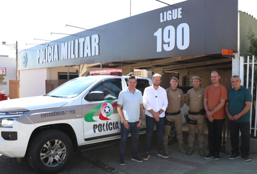 Papanduva recebe nova viatura 0 km para reforço na segurança pública