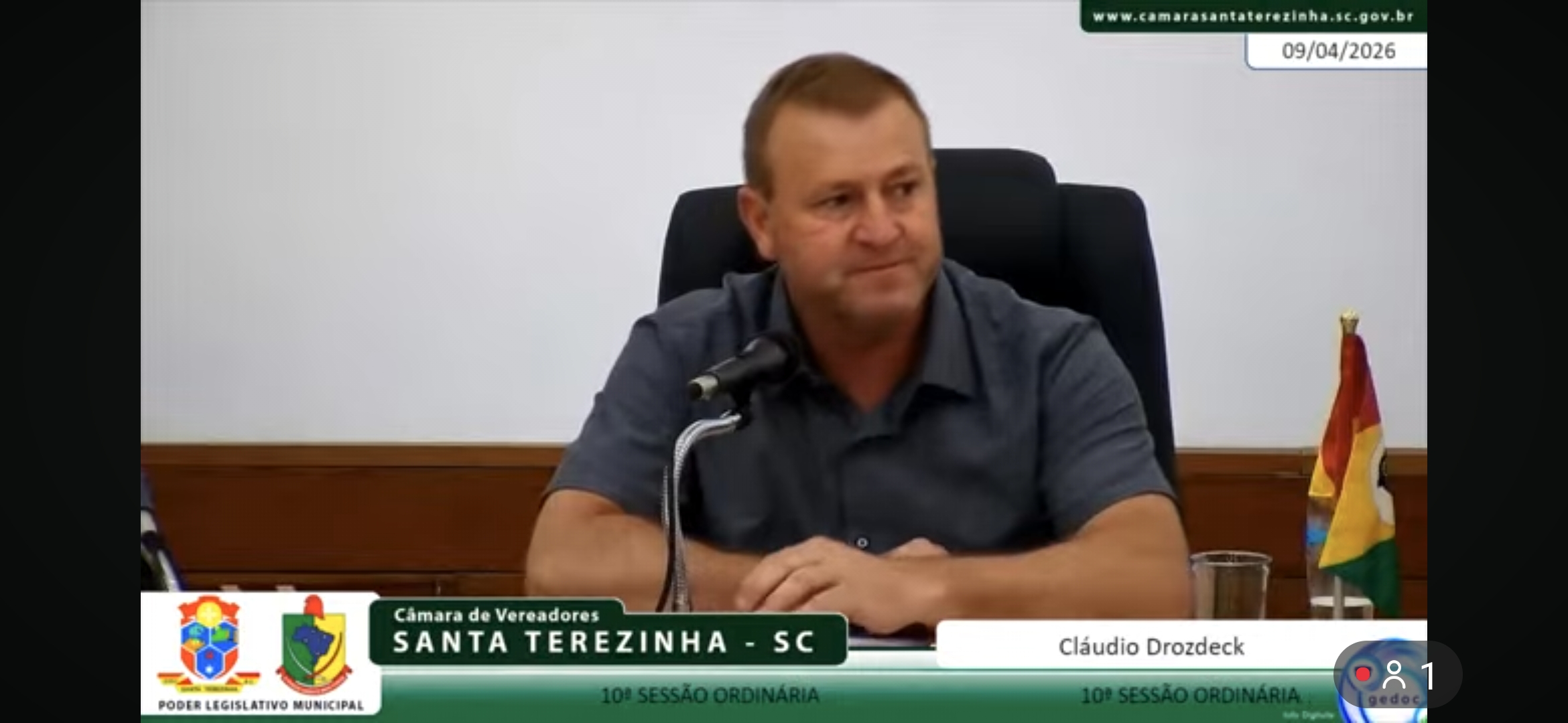 Câmara de Santa Terezinha propõe homenagens a protagonistas da emancipação do município