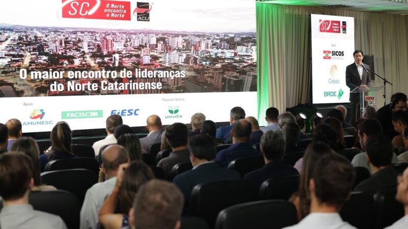 ‘SC: o Norte encontra o Norte’ reúne lideranças em Joinville e consolida-se como principal fórum de desenvolvimento regional