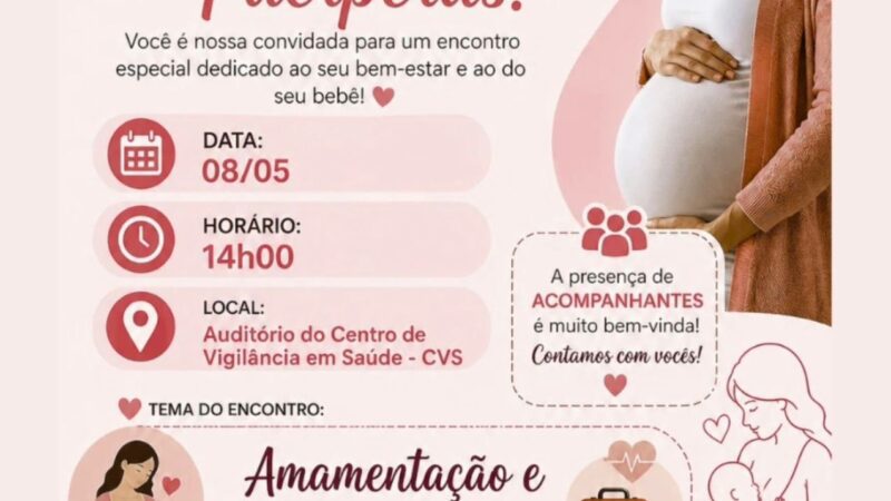 Encontro orienta gestantes e puérperas sobre amamentação e primeiros socorros em São Bento do Sul