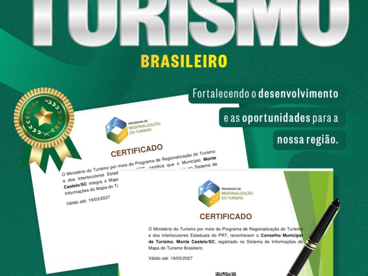 Monte Castelo conquista inclusão no Mapa do Turismo Brasileiro