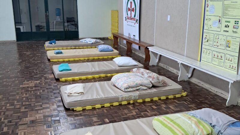 Prefeitura de São Bento do Sul inicia atendimentos do Abrigo de Inverno Provisório