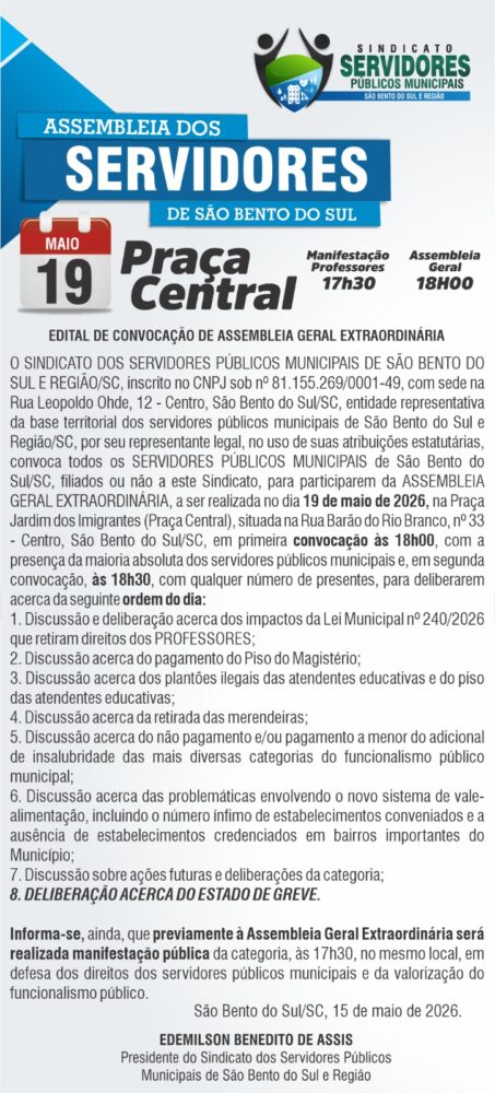 Servidores se preparam para Estado de Greve